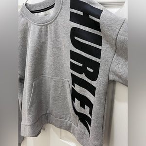 HURLEY WOMEN’S GREY SWEATER SIZE L.       PRE OWNED excellent condition